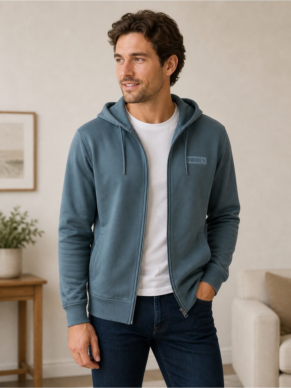 Puma Men’s Hoddie Sweatshirt size L NEW # J946
